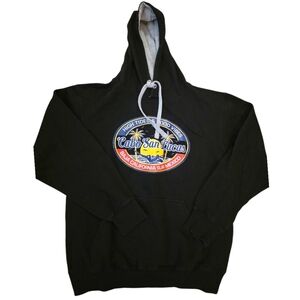 Cabo San Lucas Black Retro Hoodie